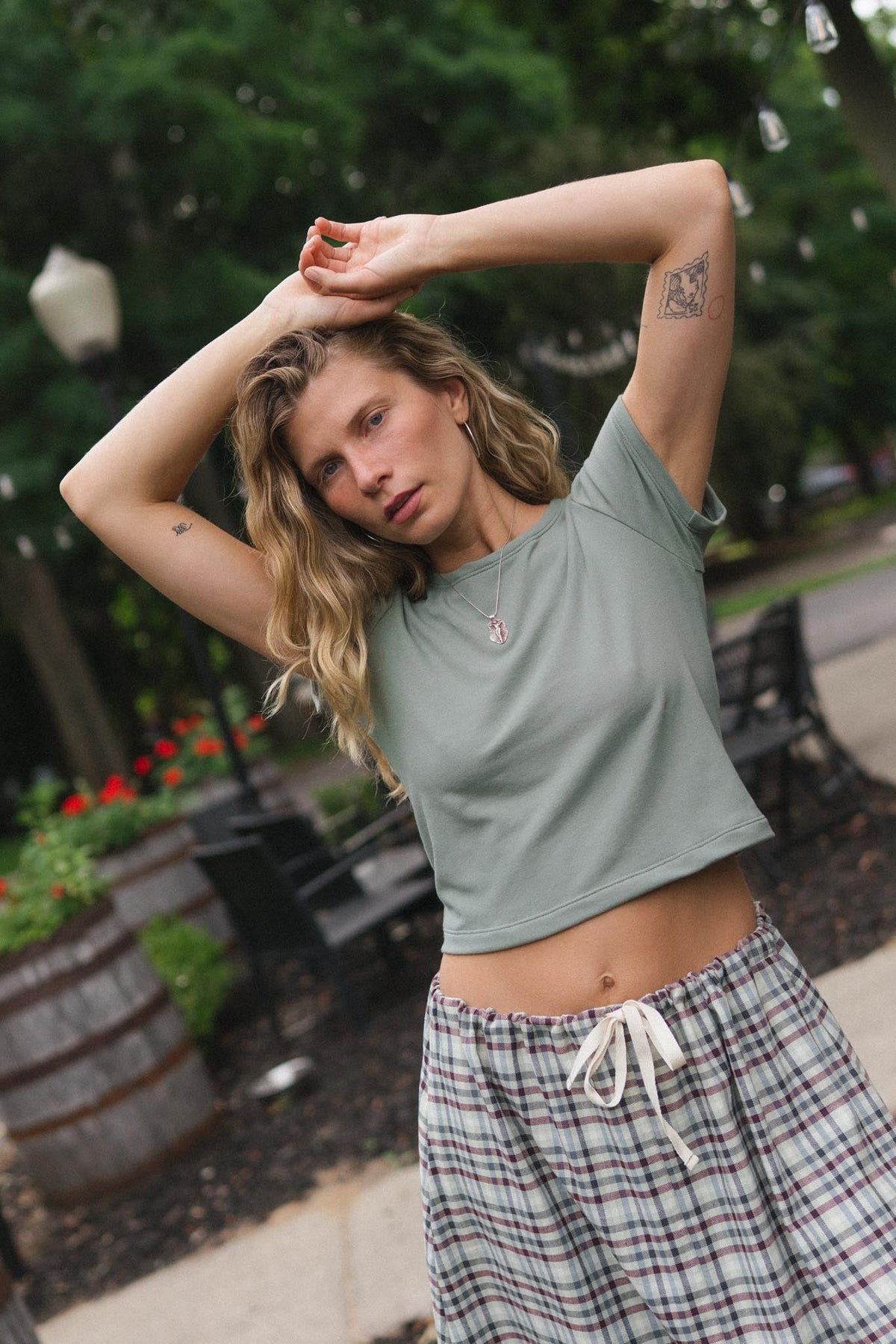 Eden Tee (Updated) in Pistachio