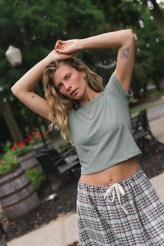 Eden Tee (Updated) in Pistachio
