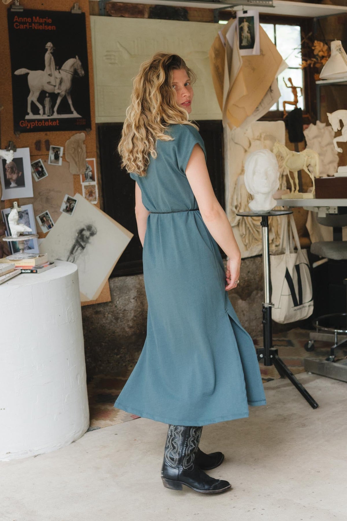 Cairo Dress (Updated) in Aegean