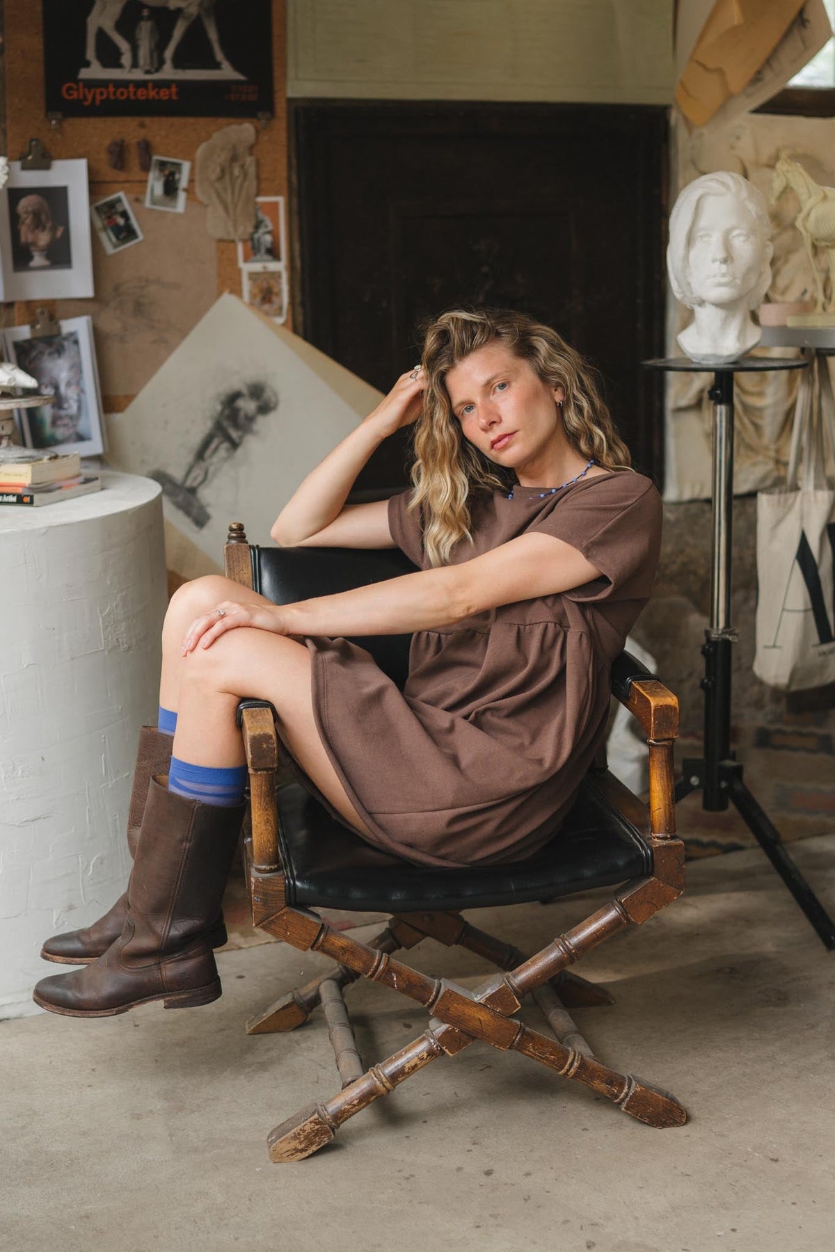 Porch Dress (Updated) in Umber