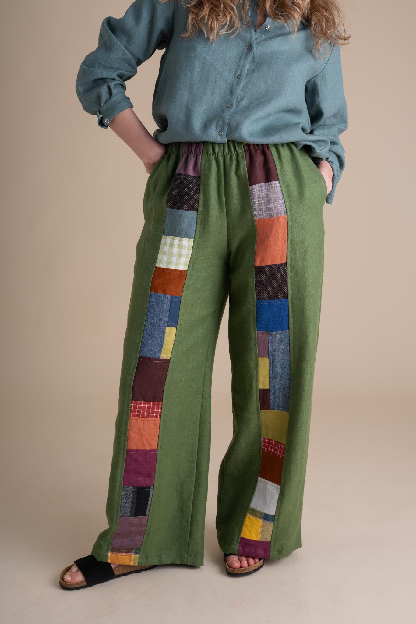 Joystripe Pants in Clover