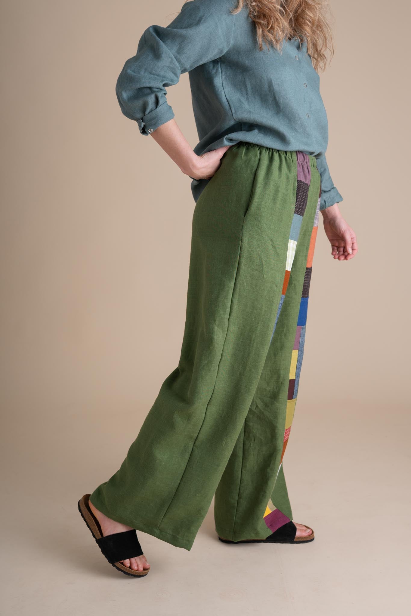 Joystripe Pants in Clover