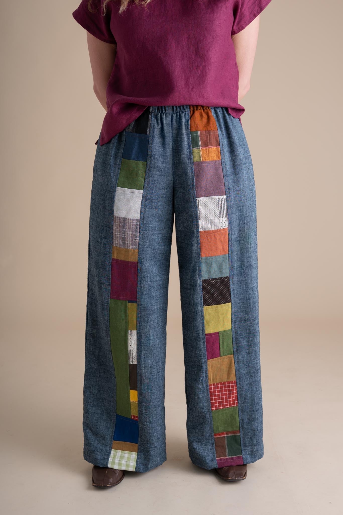 Joystripe Pants in Indigo Chambray
