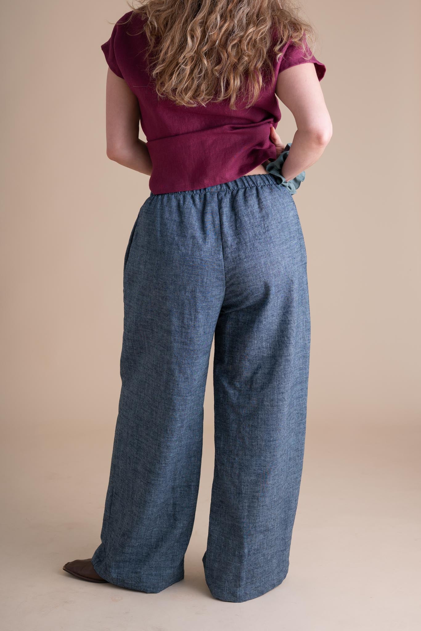 Joystripe Pants in Indigo Chambray