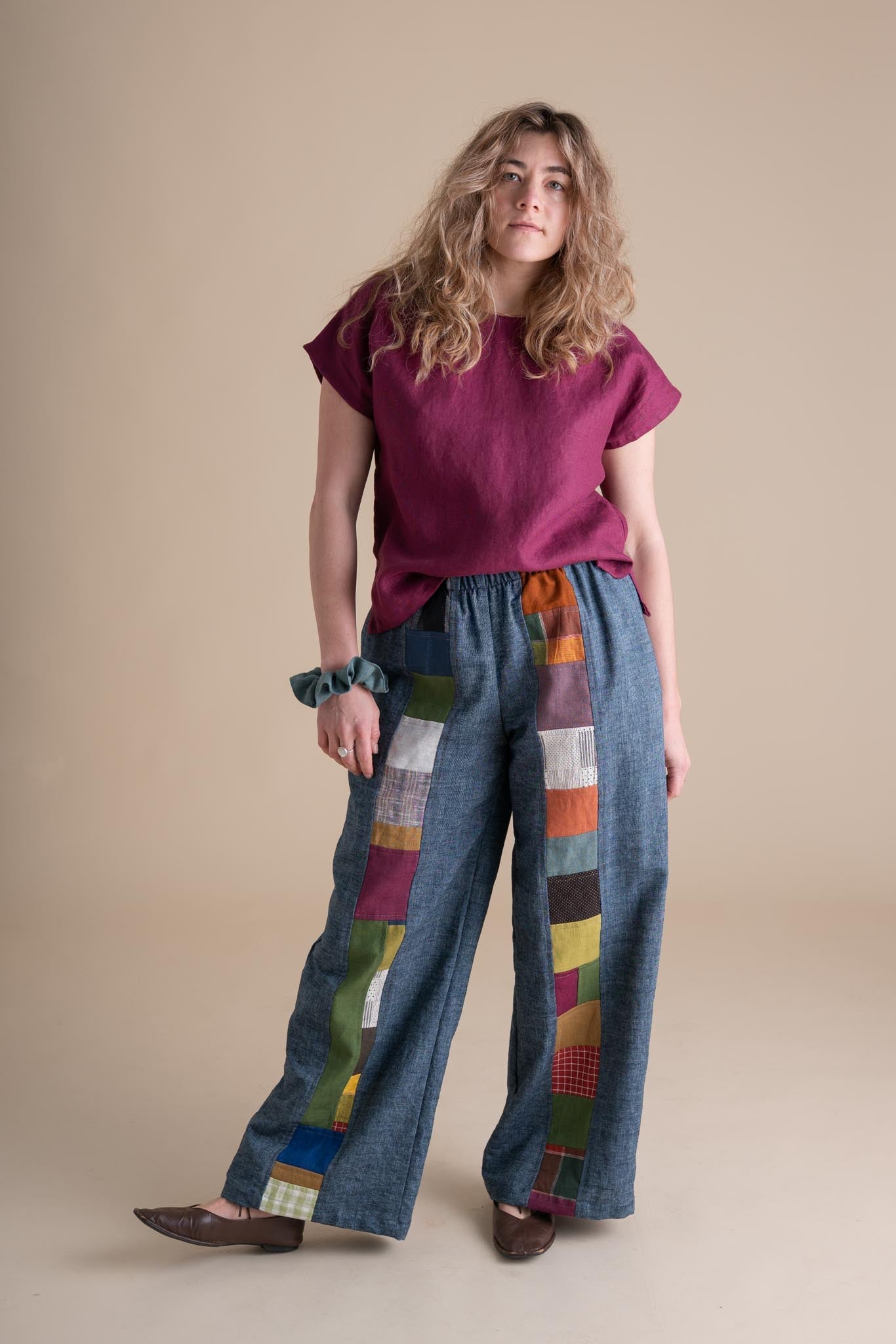 Joystripe Pants in Indigo Chambray