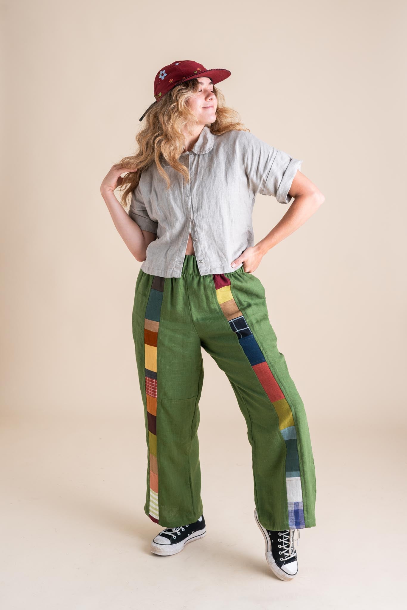 Joystripe Pants in Clover