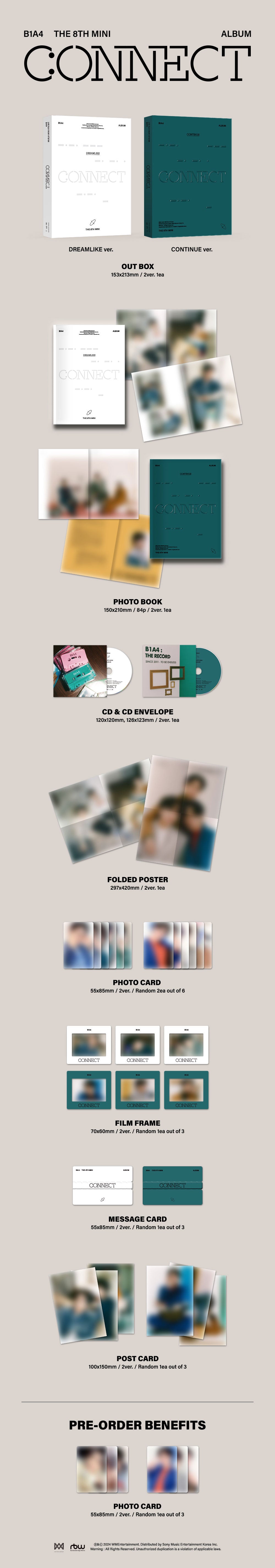 B1A4 8th Mini Album - Connect