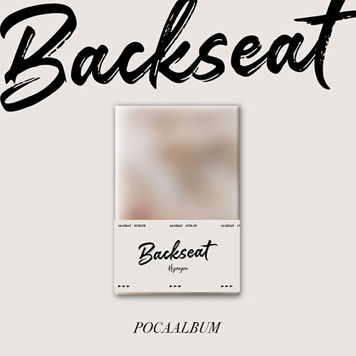 Hyunjun - Backseat 5th Single Album (Pocaalbum)