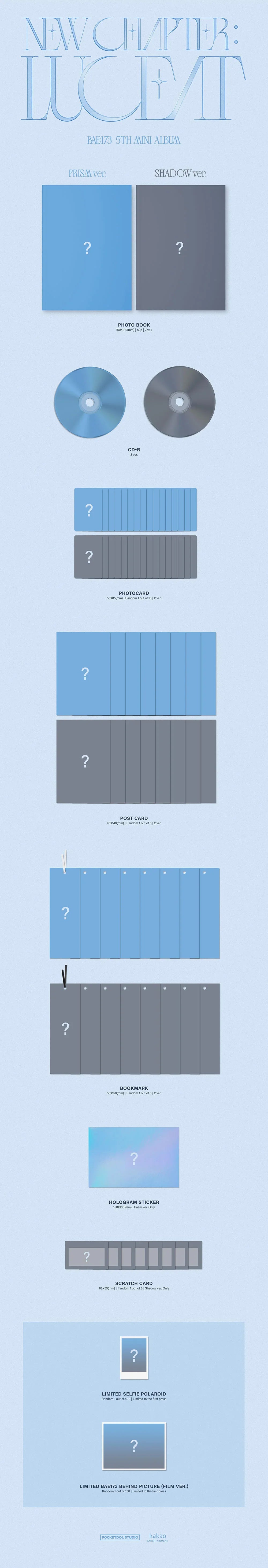 Bae173 - New Chapter : Luceat 5th Mini Photobook Album