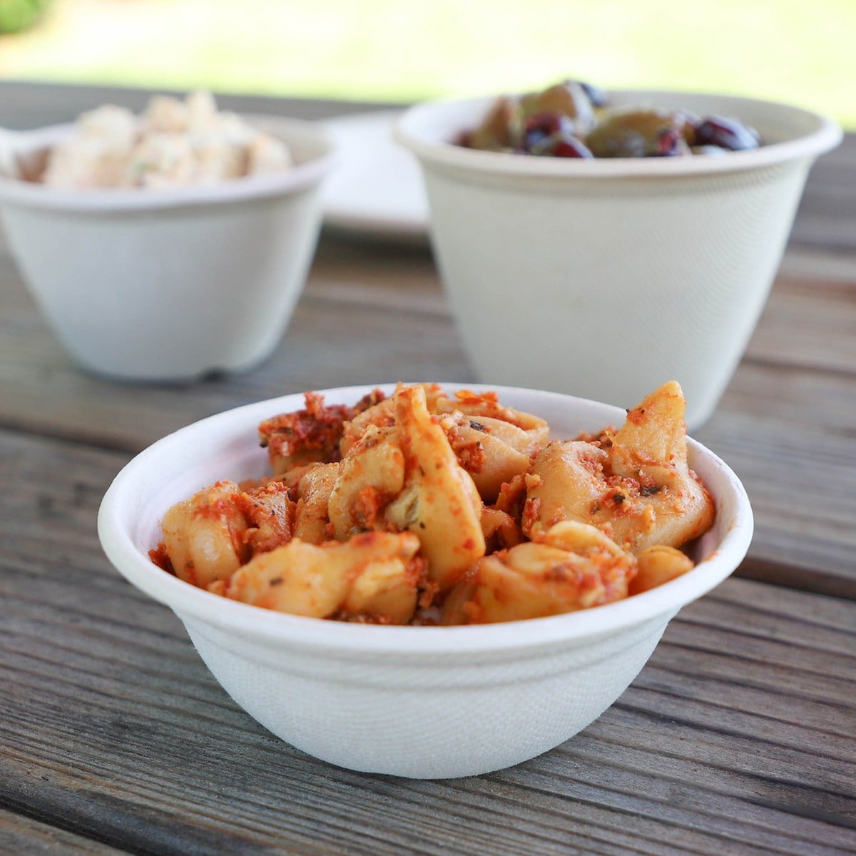 World Centric 8oz Fiber Barrel Bowl Bamboo Compostable (QTY 500), SKU BB-SC-U8-LFS