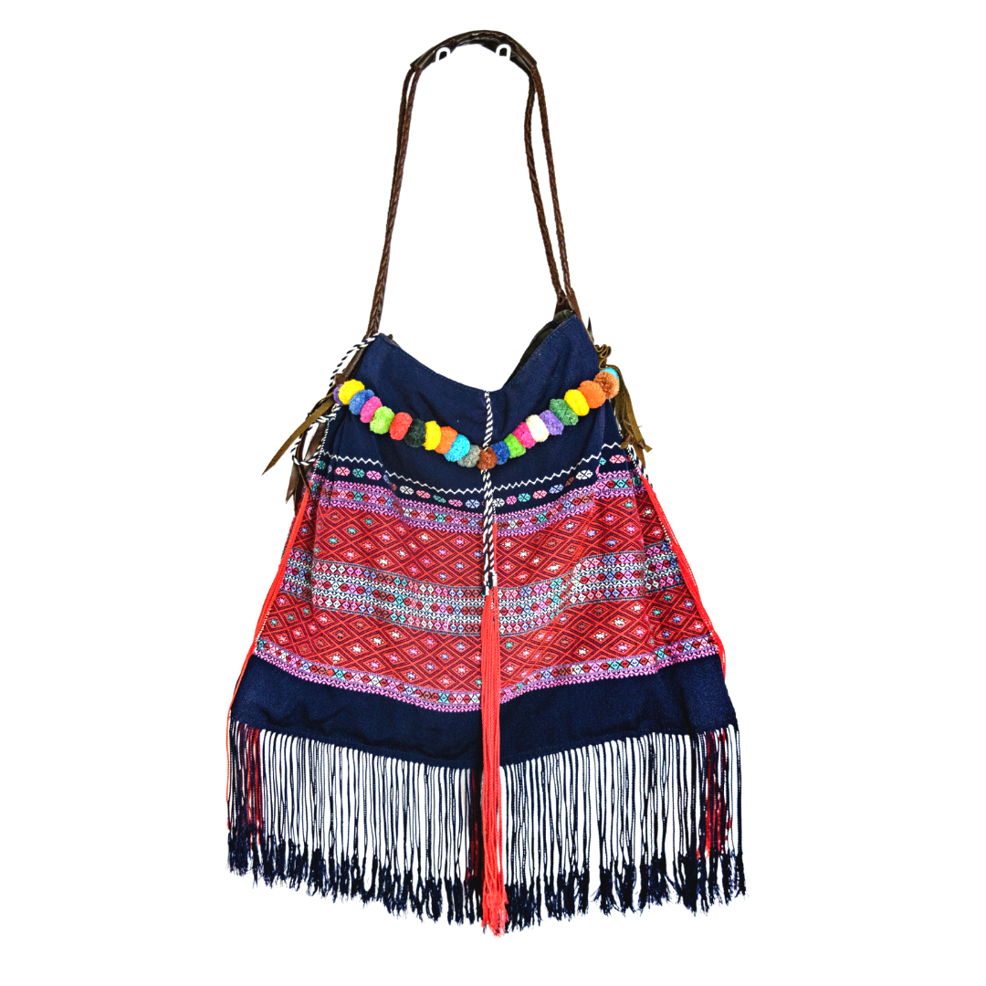Karen Hilltribe Embroidered Tote | Shoulder Handbag - Thailand