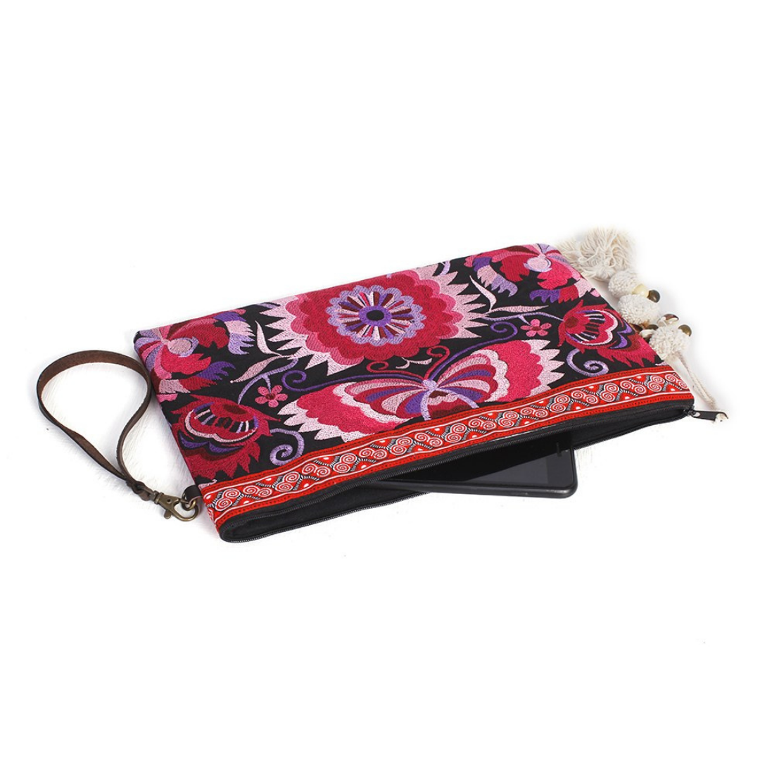 Singing Birds Embroidered Bag - Thailand