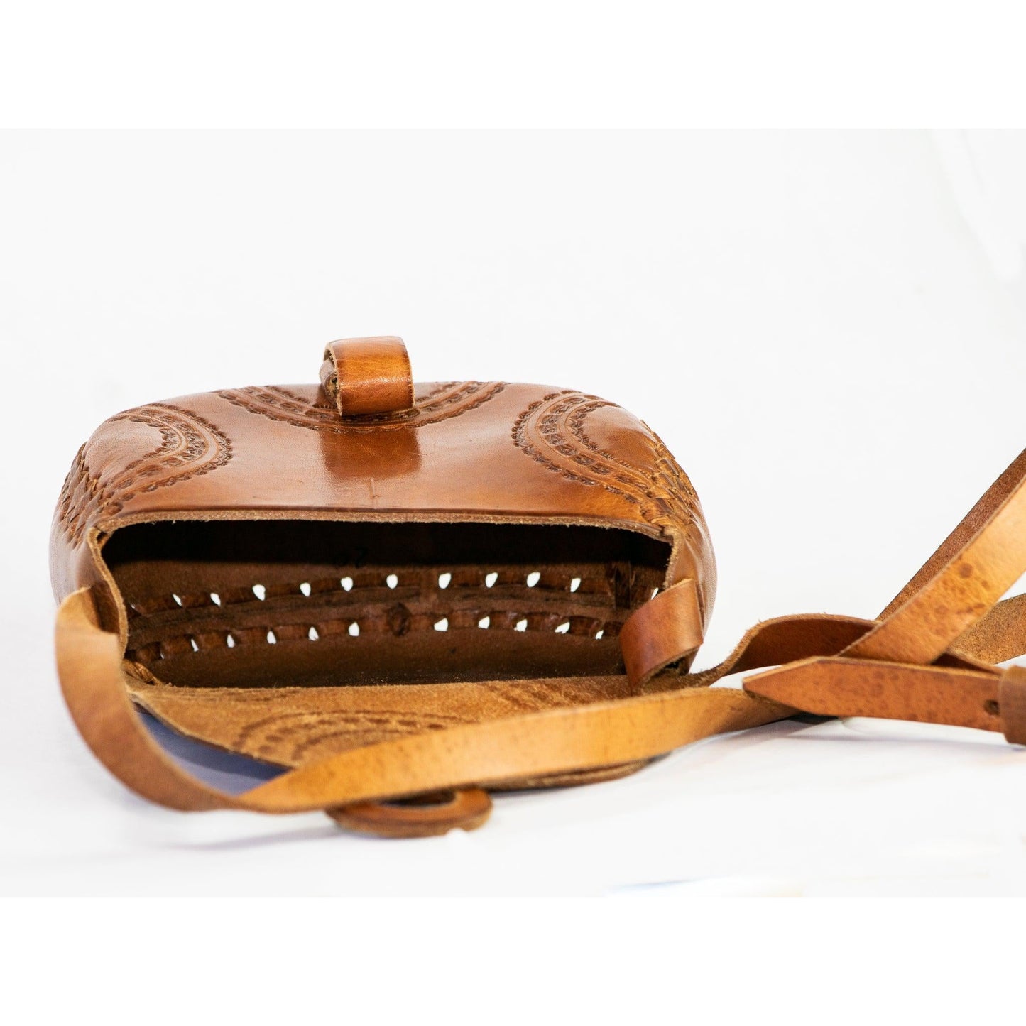 Alicia Leather Crossover Stamped Purse - Mexico