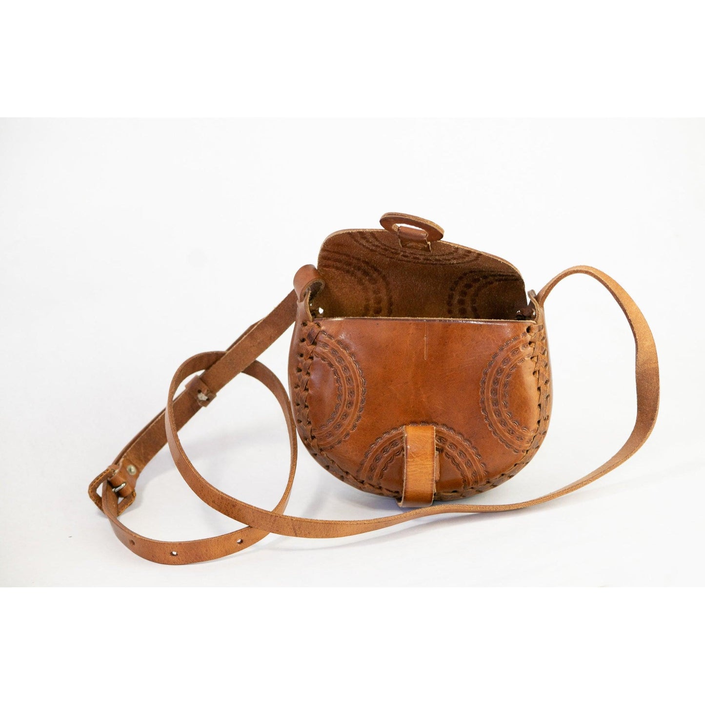 Alicia Leather Crossover Stamped Purse - Mexico