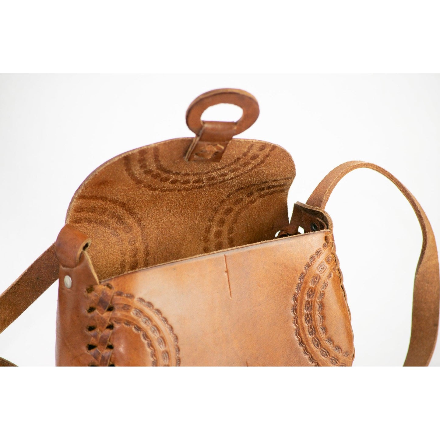 Alicia Leather Crossover Stamped Purse - Mexico