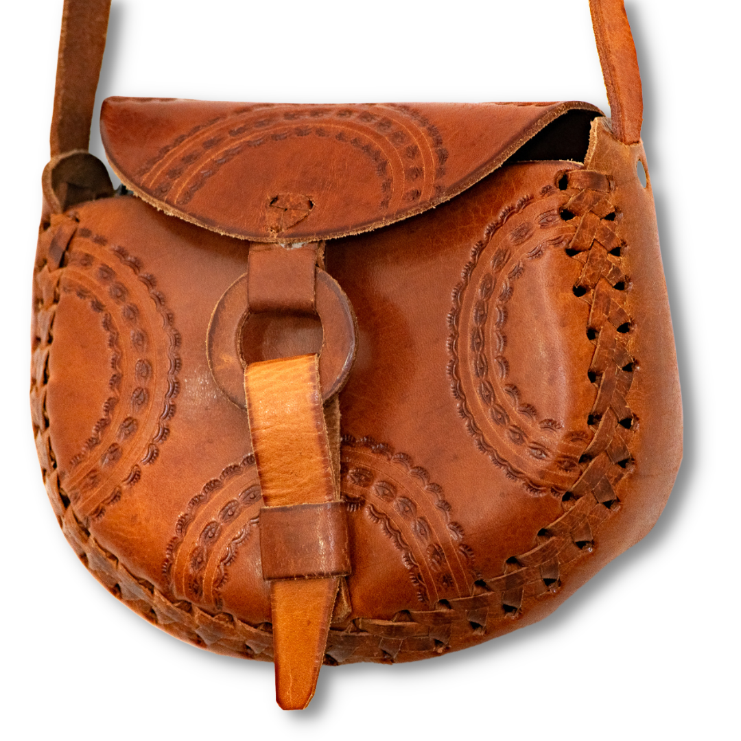 Alicia Leather Crossover Stamped Purse - Mexico