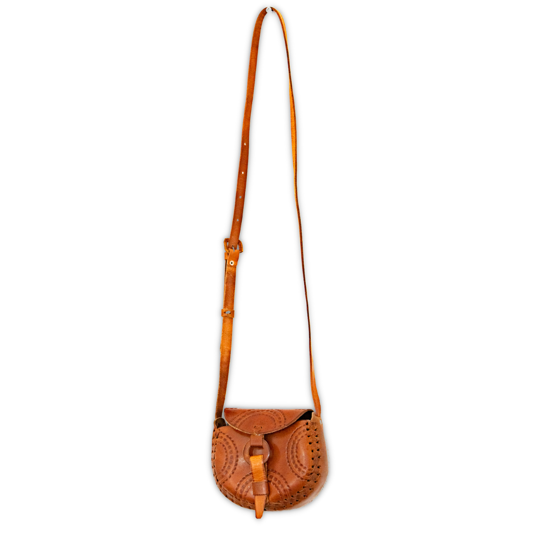 Alicia Leather Crossover Stamped Purse - Mexico