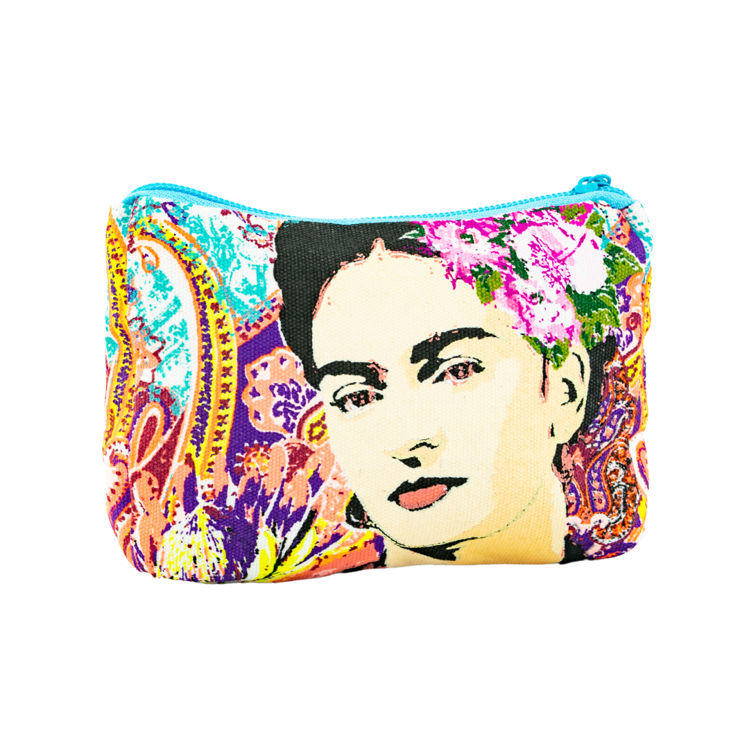 Frida Kahlo Printed Boho Mexican Style Coin Purse - Thailand