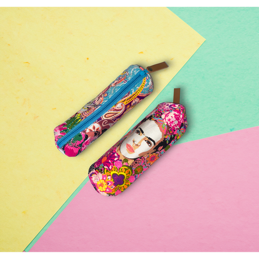 Frida Kahlo Printed Pencil | Brush Boho Colorful Case - Thailand - Osadia Concept Store