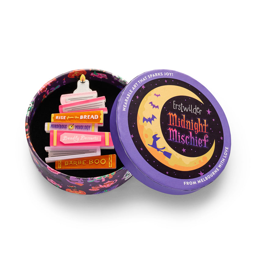 Midnight Library Brooch by Erstwilder