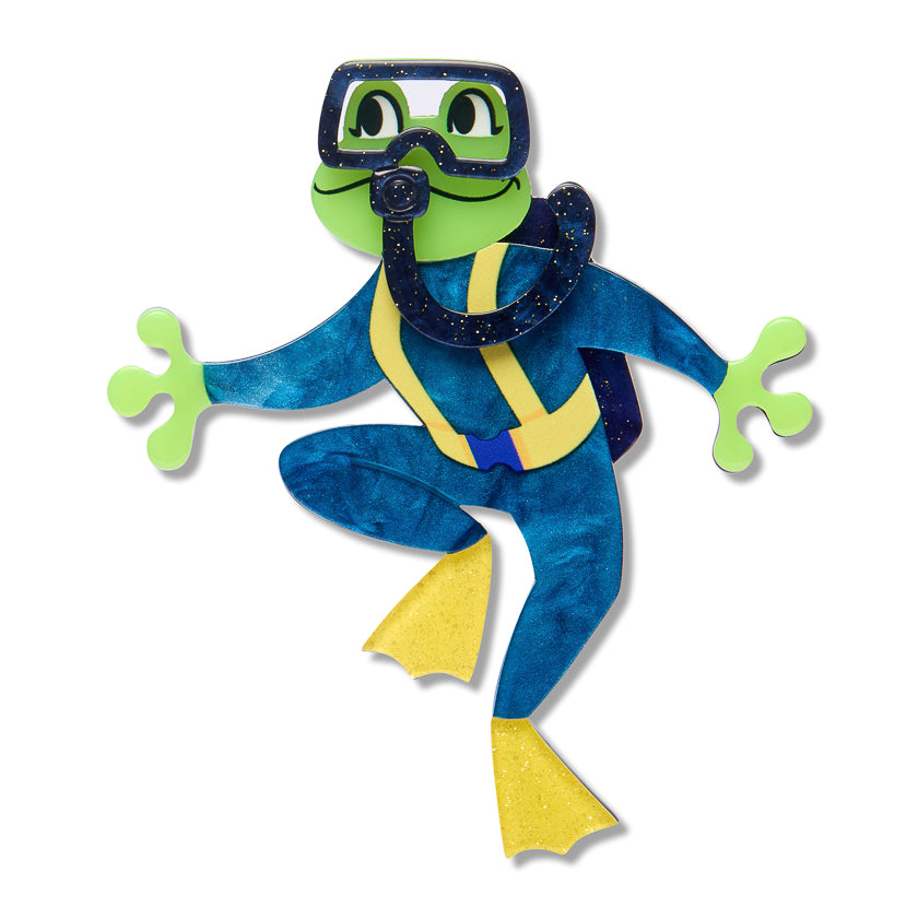 Slick Swimmer Brooch by Erstwilder
