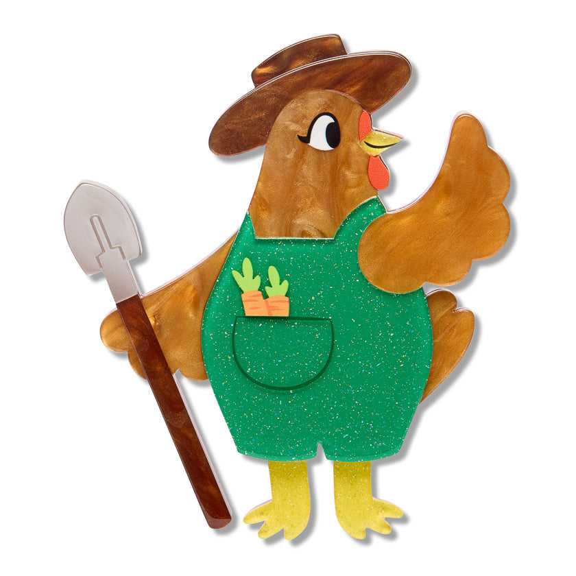 Coop Boss Brooch by Erstwilder