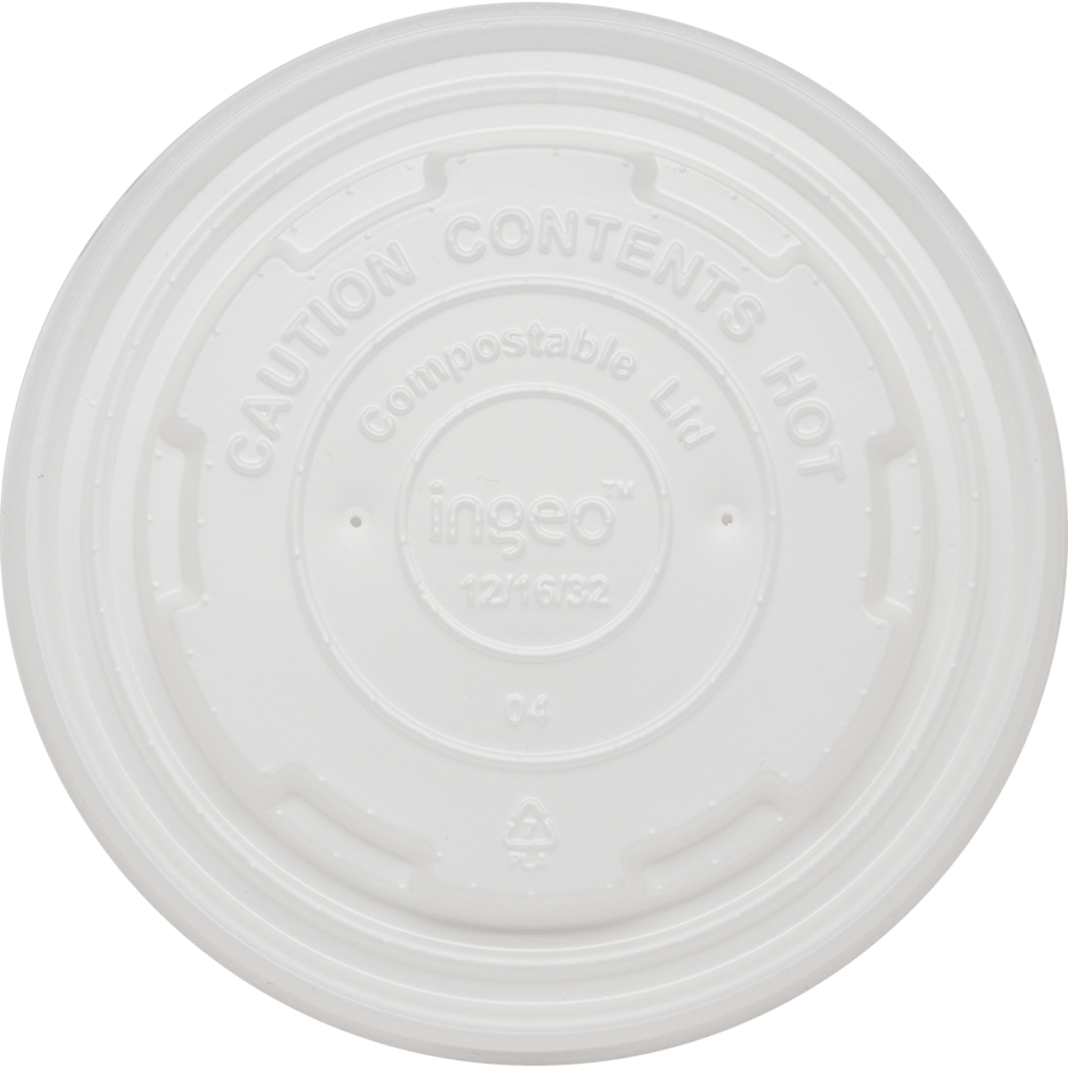World Centric PLA Lid for 12–32oz Paper Bowls Compostable White (QTY 1000), SKU BOL-CS-12