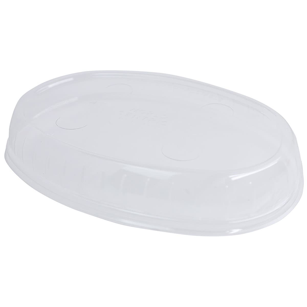 World Centric Lid PLA - Large Burrito Bowls (32 oz), Vented, Clear (QTY:300)