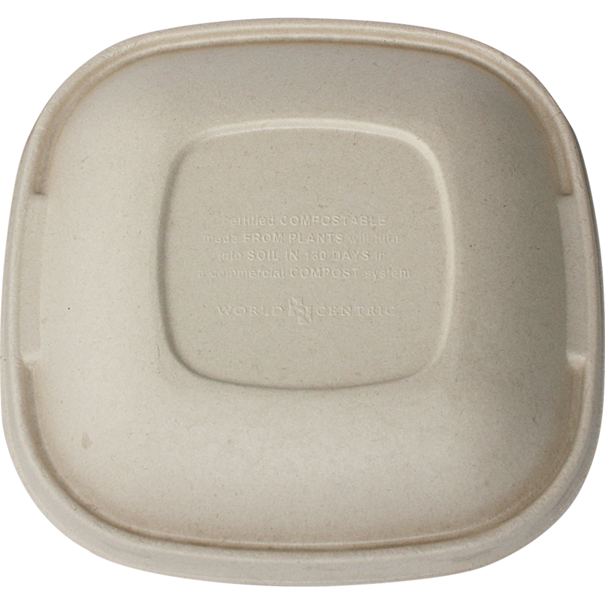 World Centric Compostable Fiber LID - 24-48 oz Fiber Square Bowls (QTY 400), SKU BQL-SC-24-LF