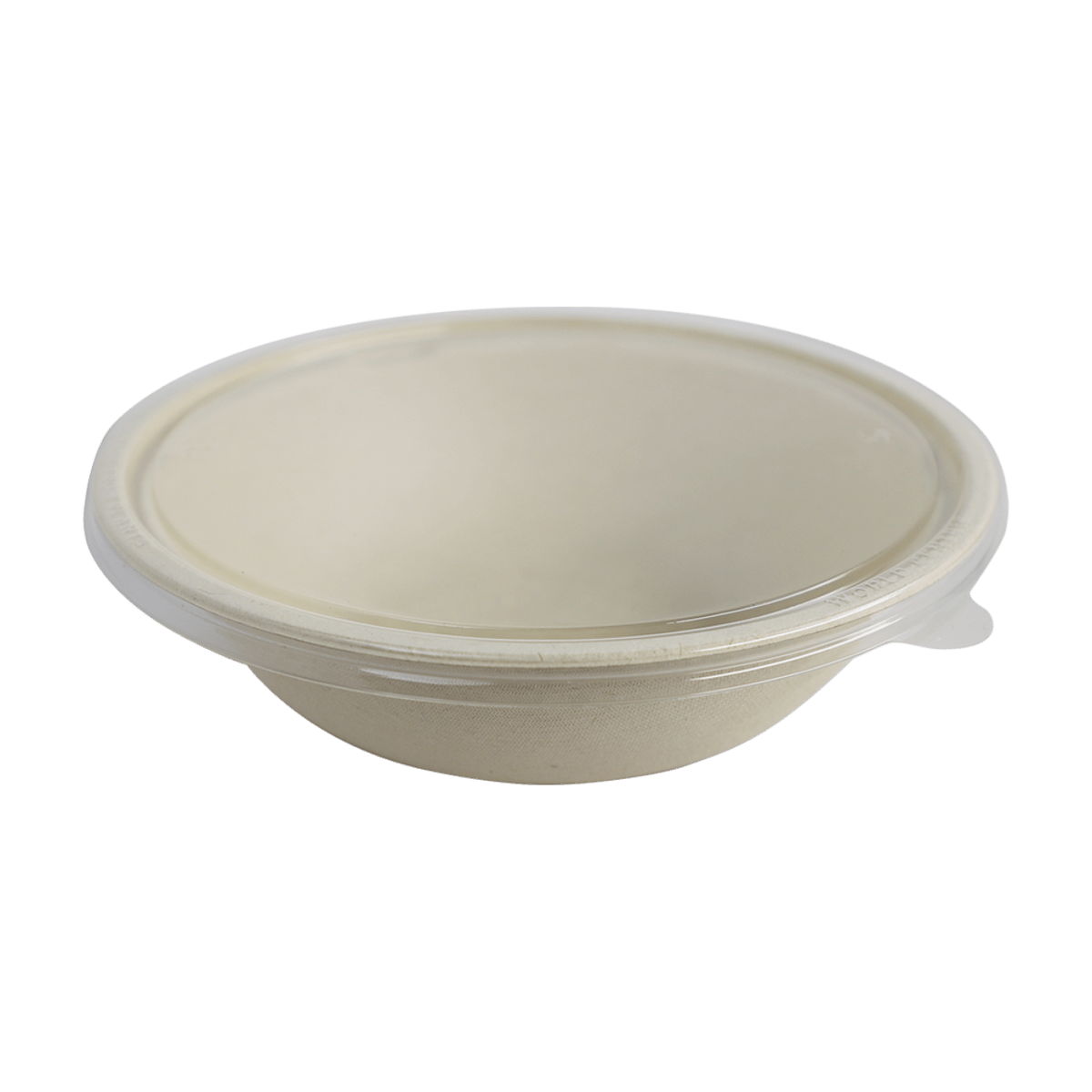 World Centric PLA Lid for 32 oz Wide Fiber Bowl (QTY:300)