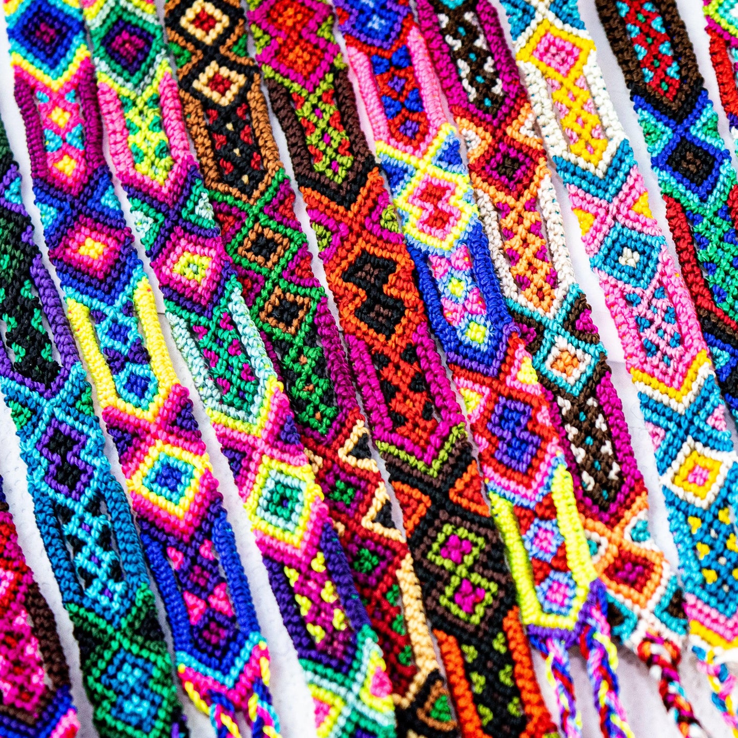 Friendship Woven Boho String Bracelet (4 Sizes) - Mexico
