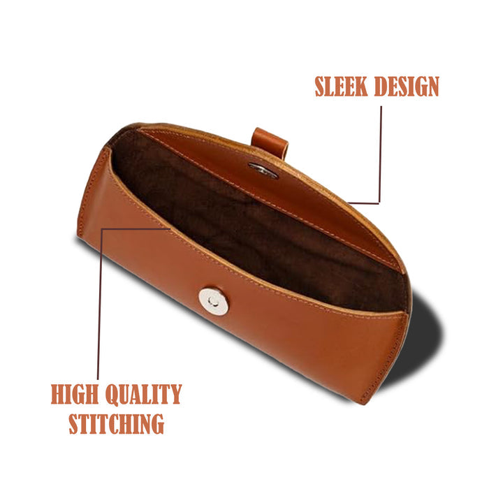 Tan Leather Sunglasses Case - Osadia Concept Store