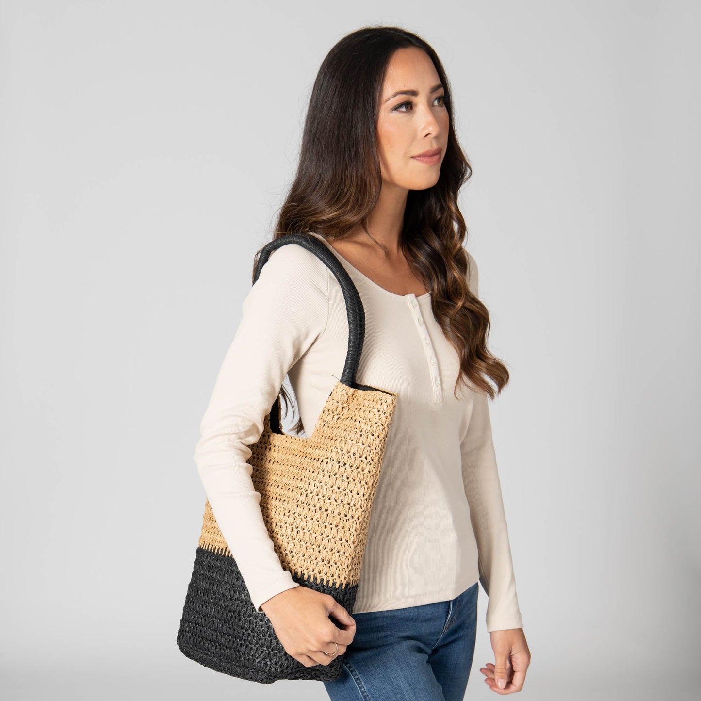 Summer Fling - Paper Crochet Color Block Tote