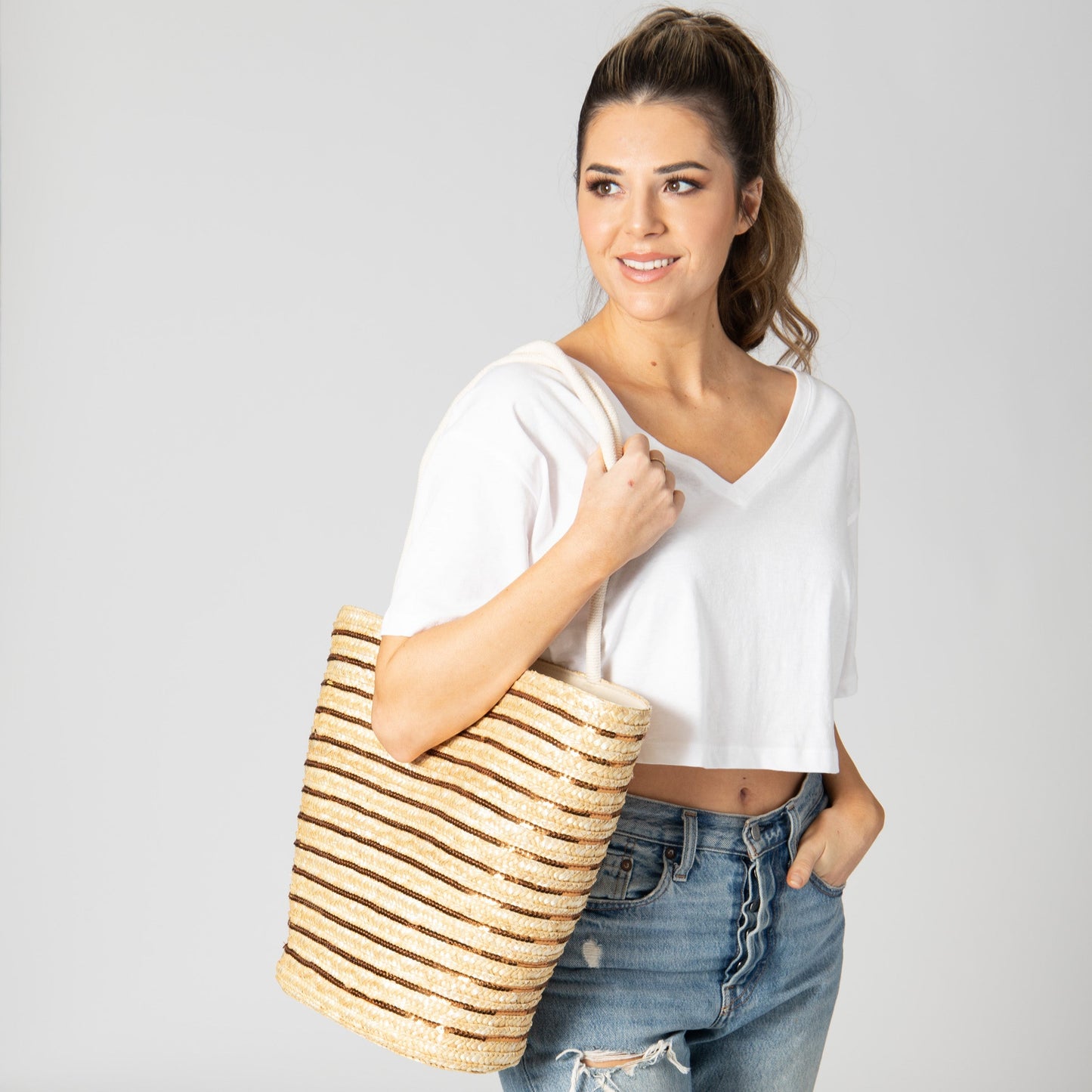Goldie Woven Tote