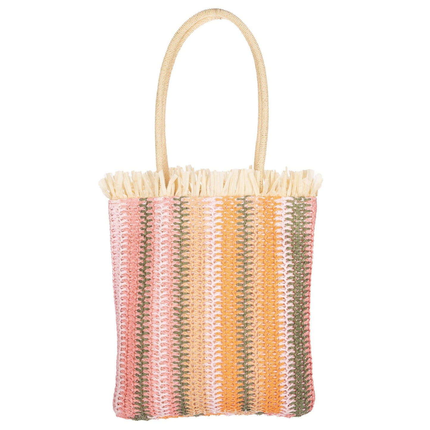 Felecity - Crochet Vertical Stripe Tote