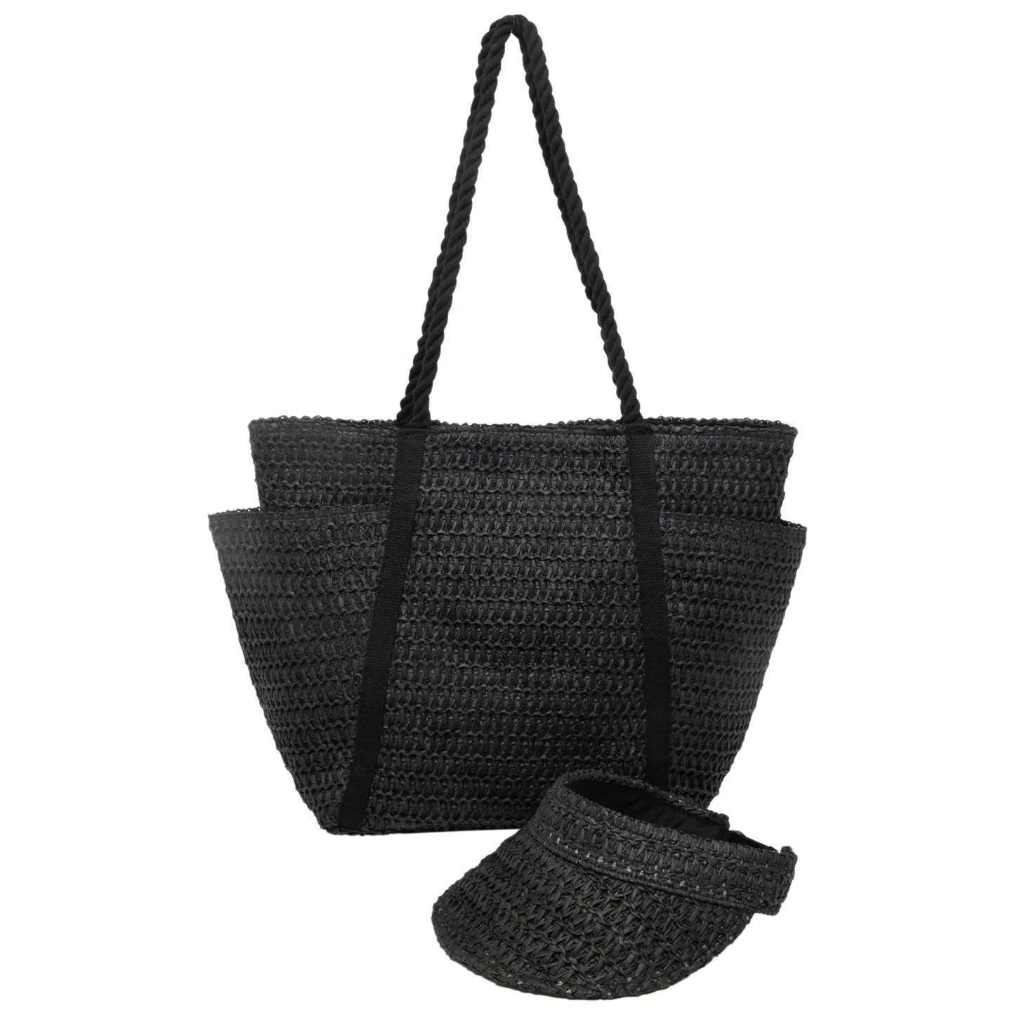 Cruz - Crochet Tote with Matching Visor