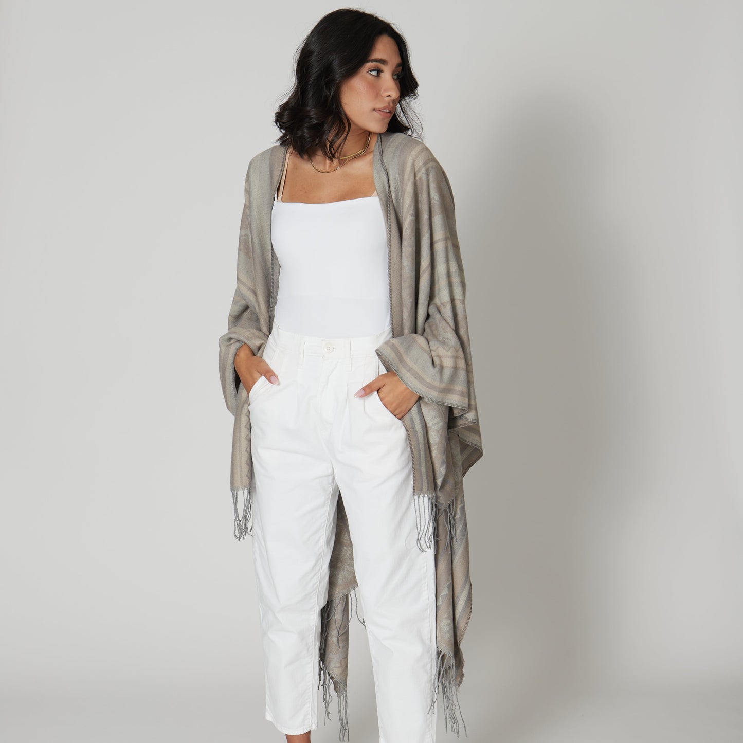 Bloom Yarn Dyed Poncho