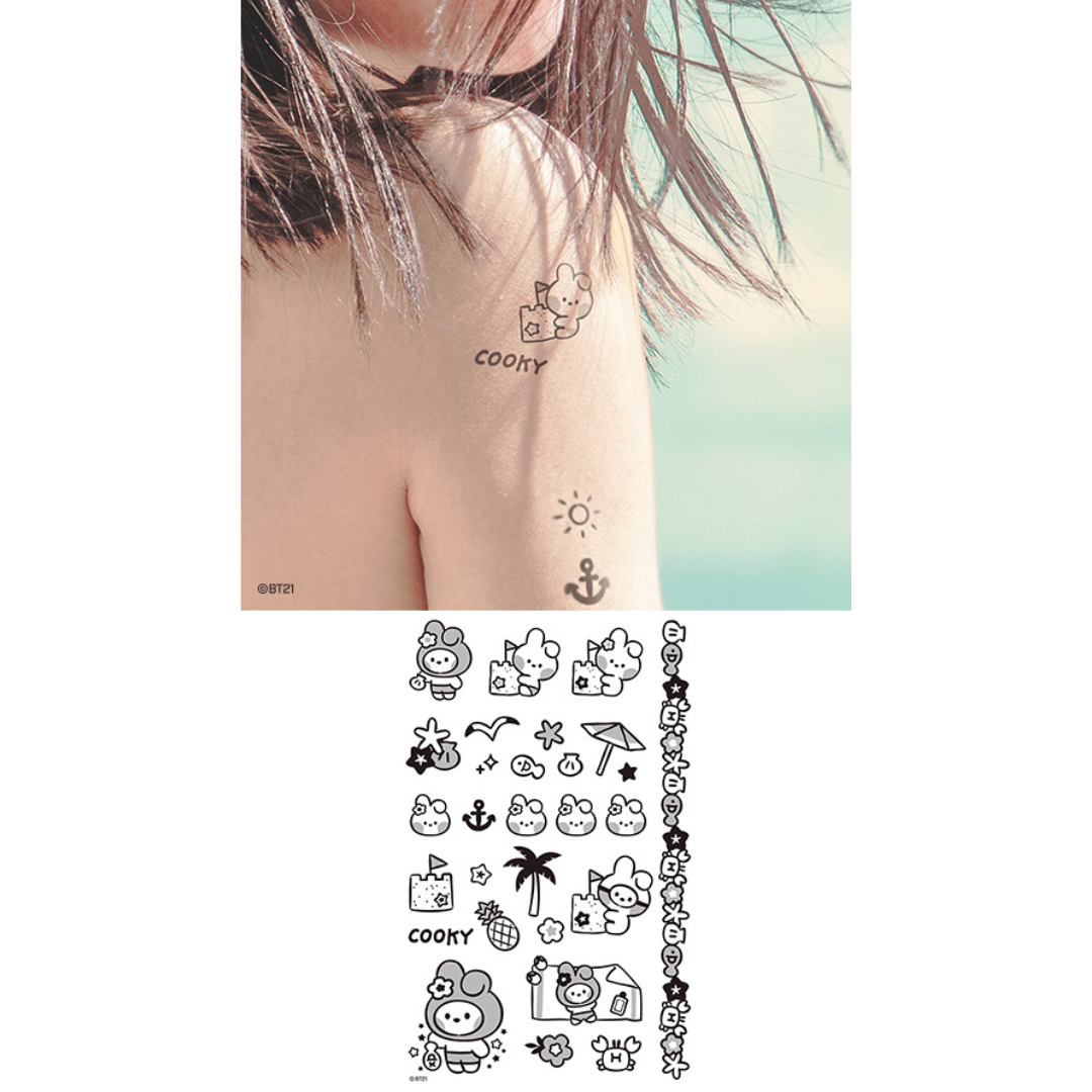 BT21 Minini Tatoo Sticker Summer Sky