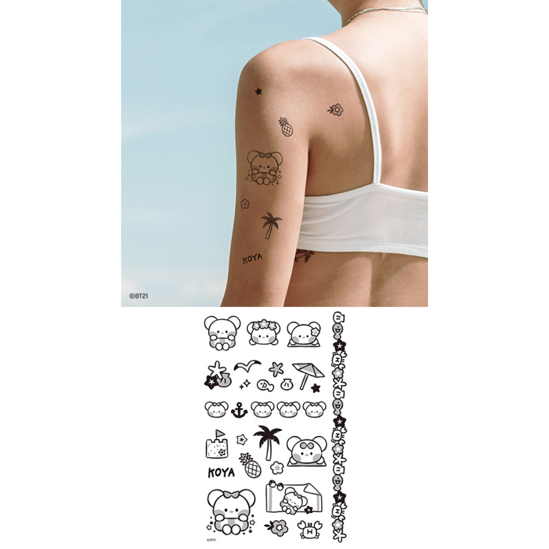 BT21 Minini Tatoo Sticker Summer Sky