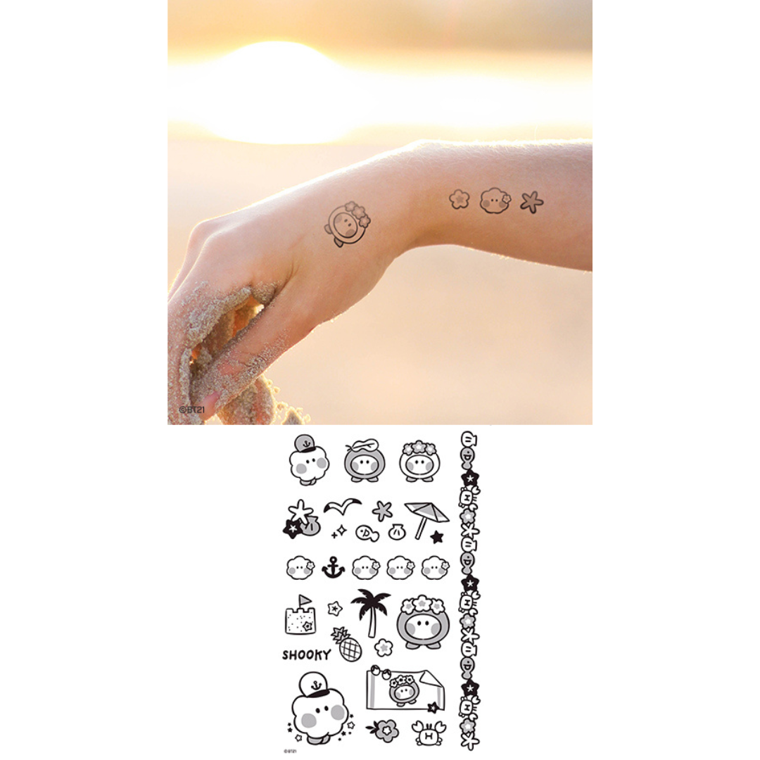 BT21 Minini Tatoo Sticker Summer Sky