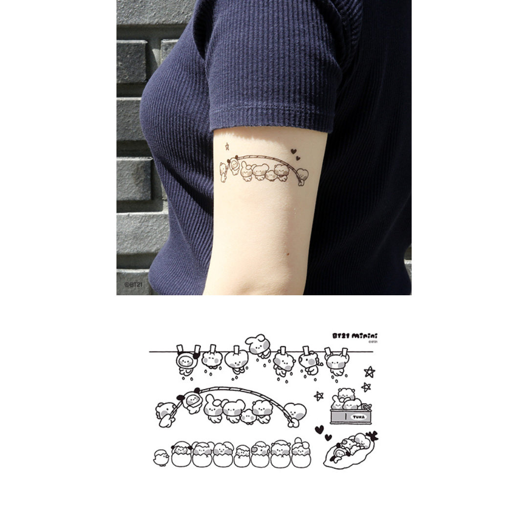 BT21 Minini Tatoo Sticker Summer Sky