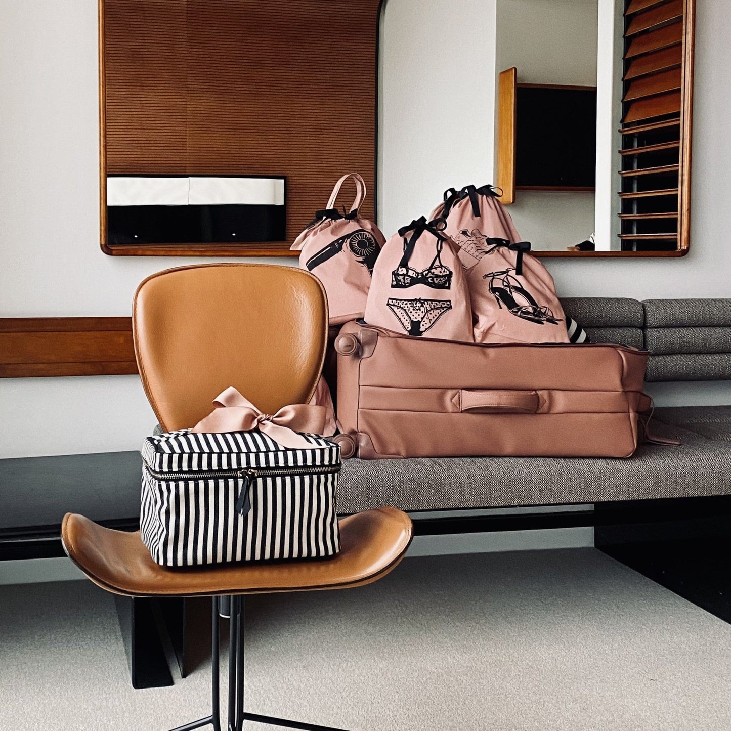 Tennis Sneaker Shoe Bag, Pink/Blush - Osadia Concept Store