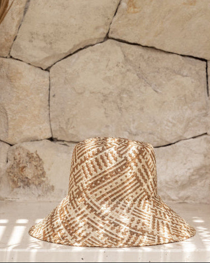Ombre Woven Bucket Hat