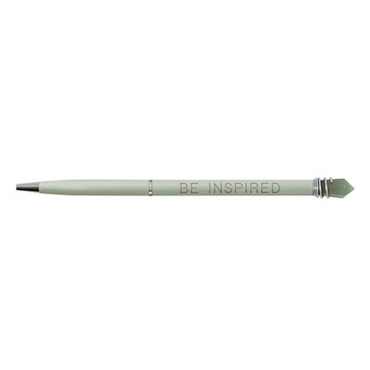 Be Inspired Crystal Pen in Green Finish