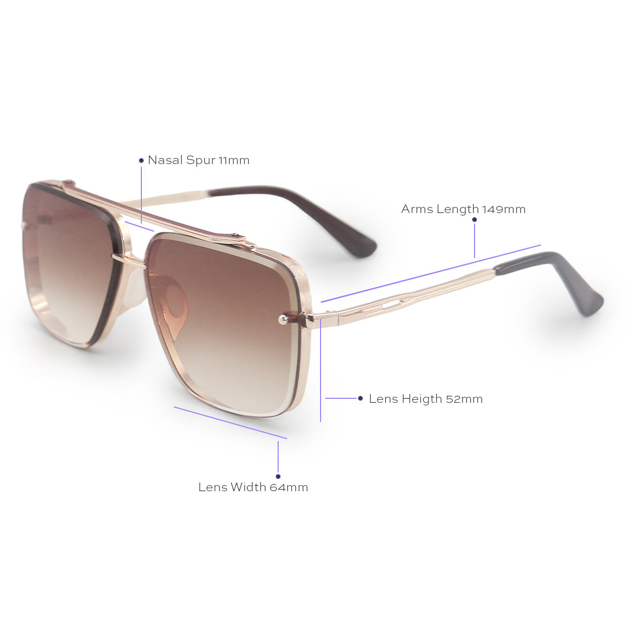 Bella Coffee - Tangle Free Sunglasses
