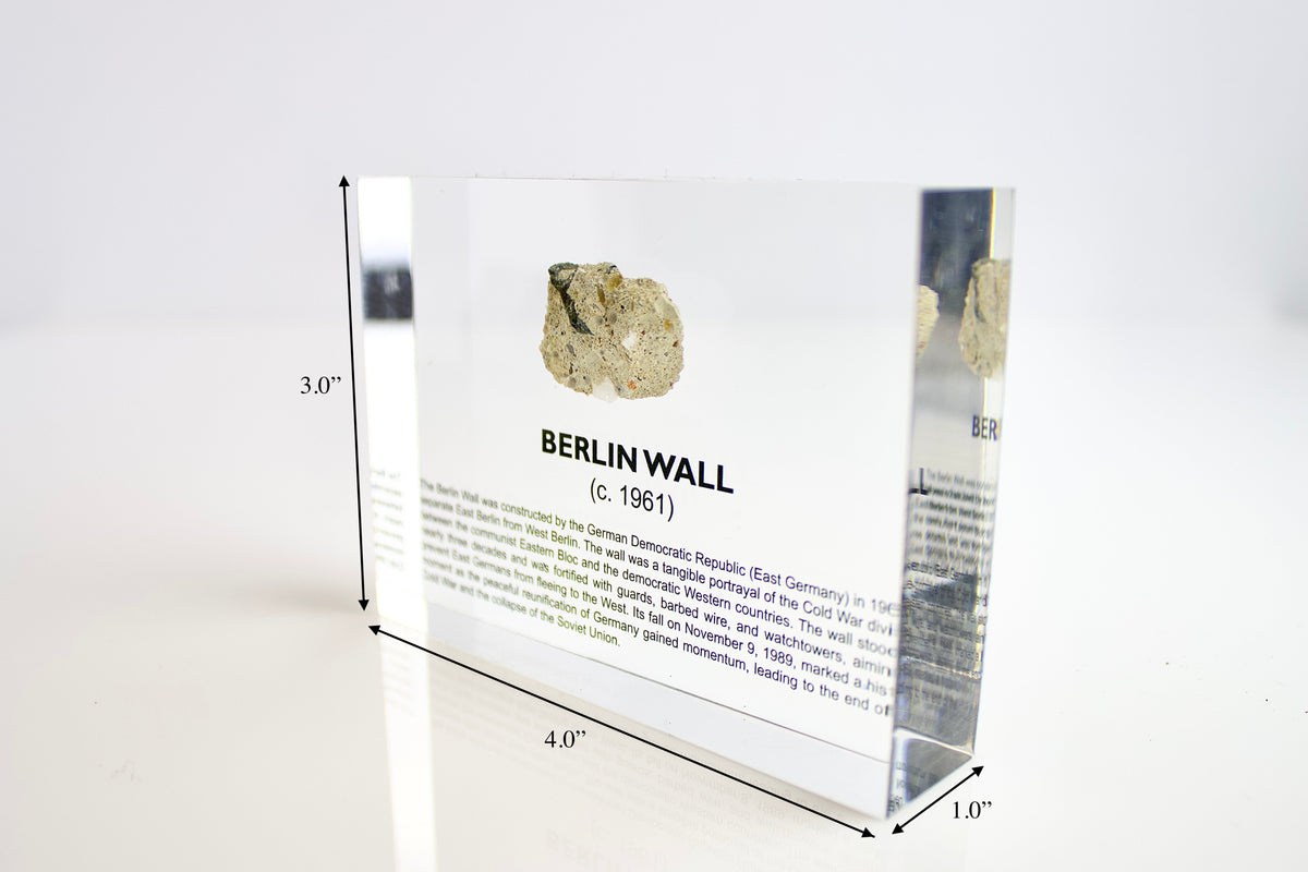 Berlin Wall Artifact Display
