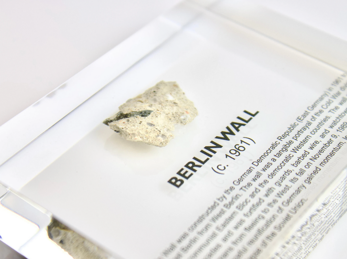 Berlin Wall Artifact Display