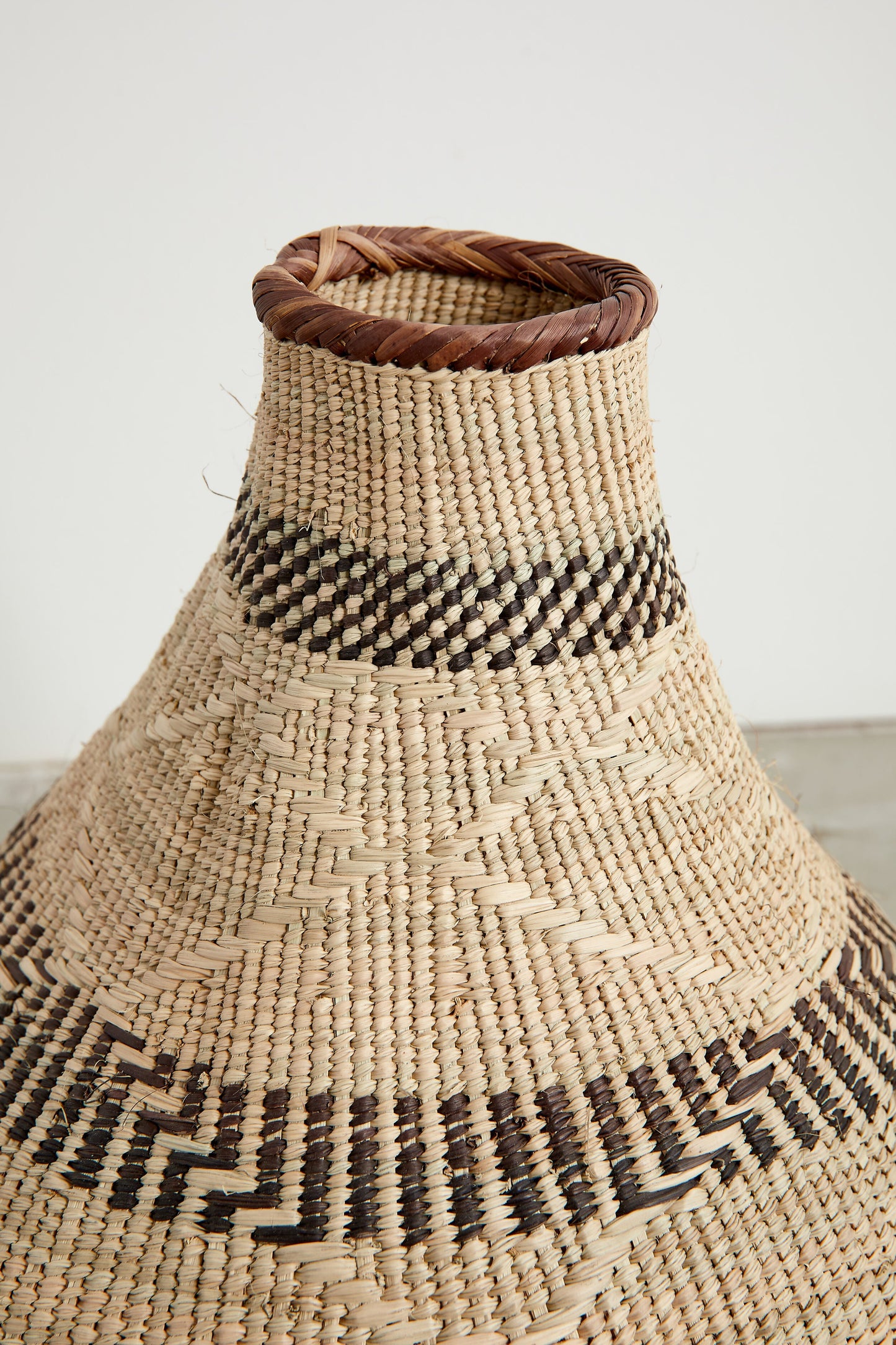 Patterned Binga Nongo Gourd Woven Basket
