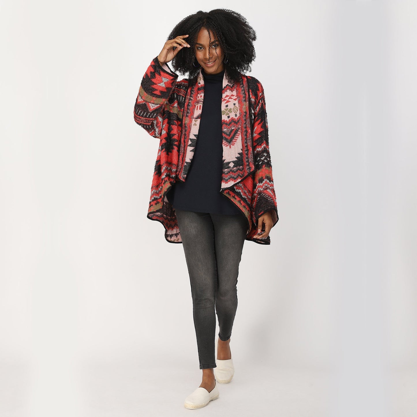 Santo Kimono - Black Cherry