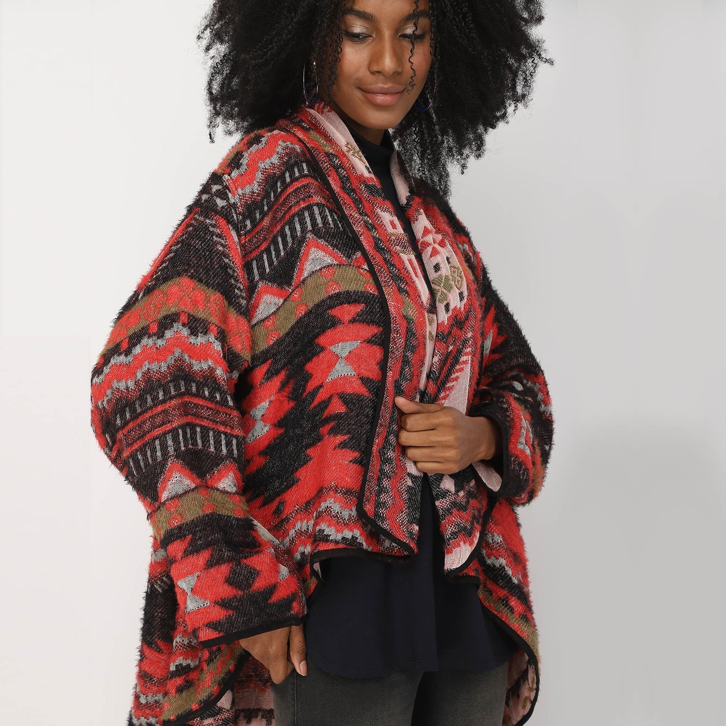 Santo Kimono - Black Cherry